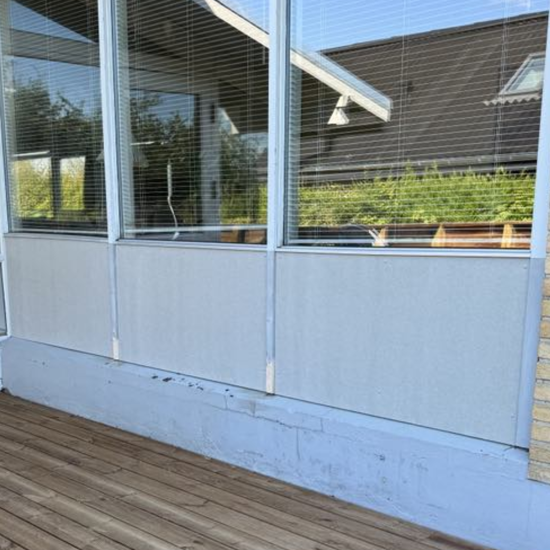 fibercement beklædning under vindue i aalborg